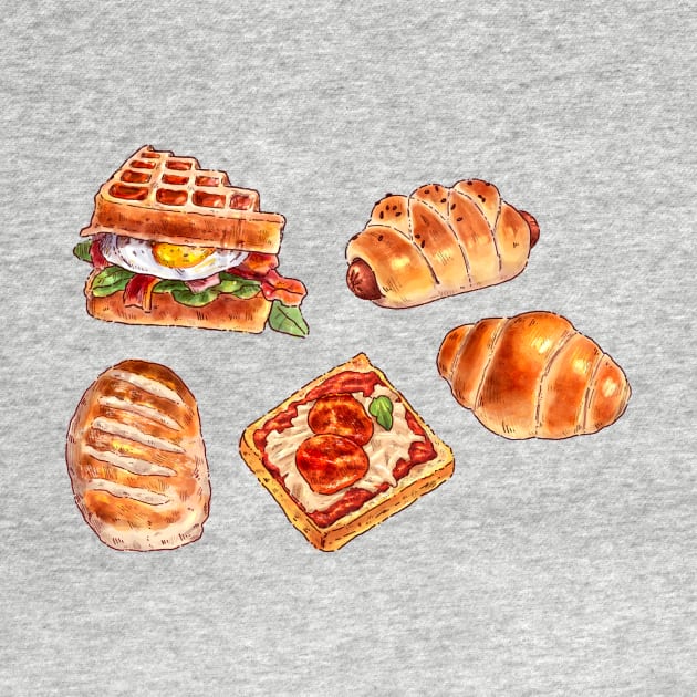 Warm Bakery Food by RedBeanPorridge TeePublic Store